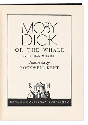 Melville, Herman (1819-1891) illus. Rockwell Kent (1882-1971) Moby Dick, or The Whale.